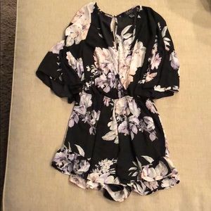 Forever 21 floral romper
